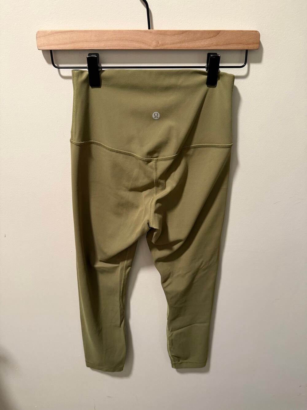 Lululemon Align High‑Rise Crop 23” Nulu Size 4 Bronze Green